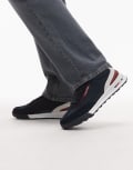 [Tommy Hilfiger] Tommy Hilfiger Basket retro runner sneakers in navy 44 NAVY