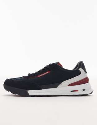 Tommy Hilfiger Basket Retro Runner Sneakers In Blue
