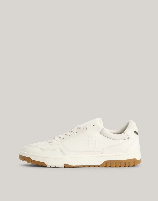 Tommy Hilfiger Basketball Sneaker aus Nubukleder in AltweiB