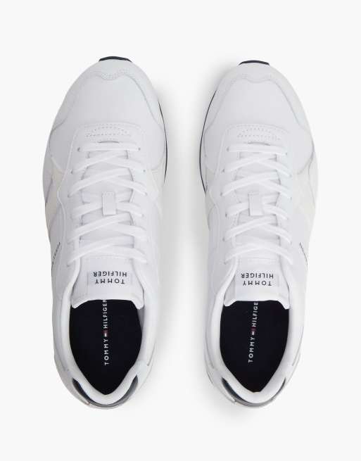 Tommy Hilfiger baskets à logo embossé en cuir rwb, 3 de 7