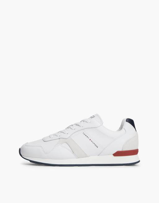 Tommy Hilfiger baskets à logo embossé en cuir rwb, 7 de 7