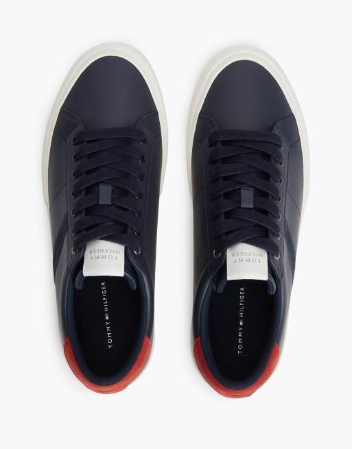 Tommy Hilfiger baskets à logo et talon contrastant en rwb, 3 de 7