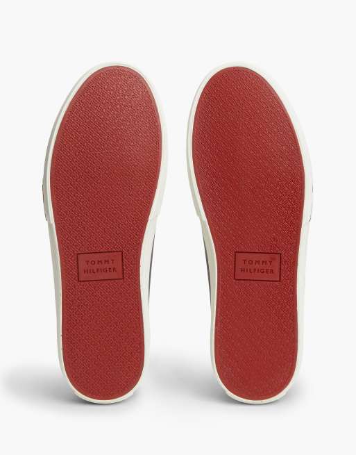 Tommy Hilfiger baskets à logo et talon contrastant en rwb, 5 de 7