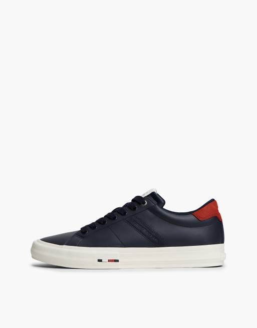 Tommy Hilfiger baskets à logo et talon contrastant en rwb, 7 de 7