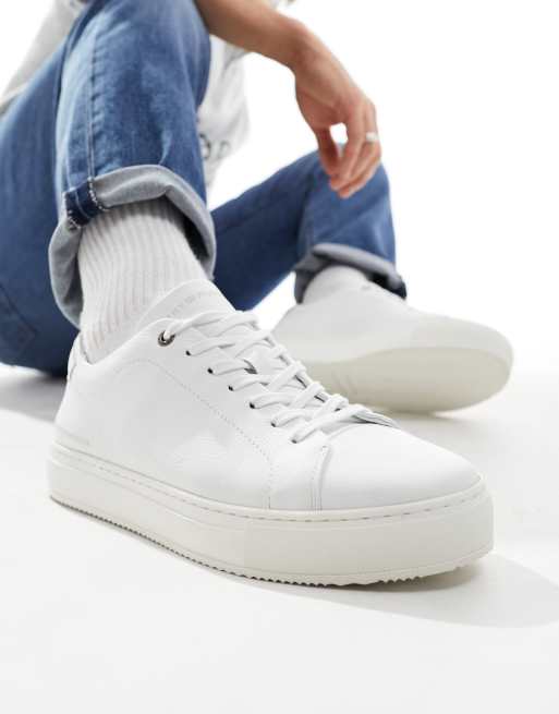 Tommy Hilfiger - Baskets à semelle cuvette - Blanc