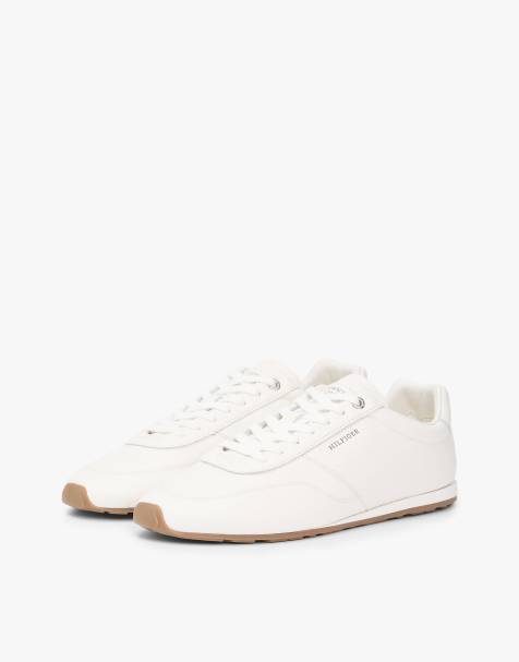 Tommy Hilfiger - Baskets basses en cuir avec logo - Blanc - view 1