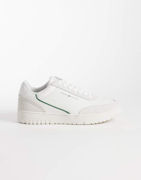 Tommy Hilfiger - Baskets en cuir et daim de qualité supérieure - Écru - view 1