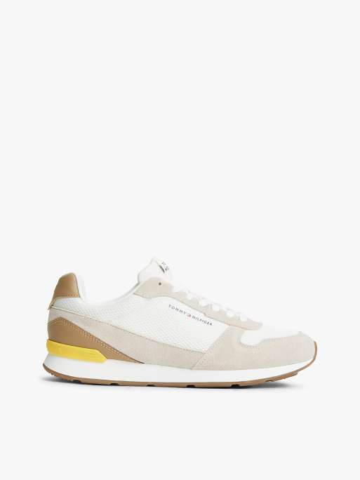 Tommy Hilfiger - Baskets légères en daim et tulle - Marron multicolore