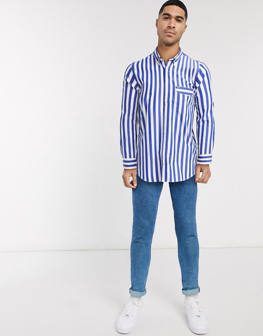 Tommy Hilfiger be bold striped shirt-White