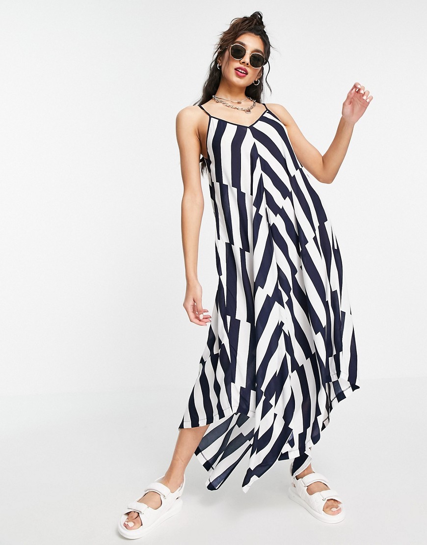 Tommy Hilfiger beach dress in navy and white stripe