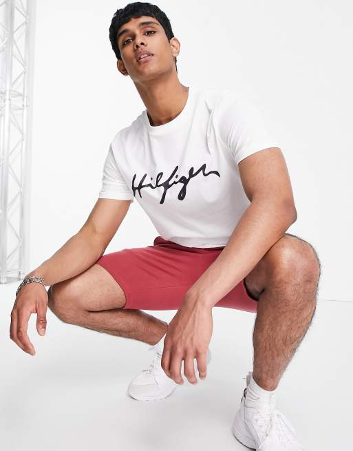 Tommy Hilfiger beach t-shirt with chest logo white | ASOS