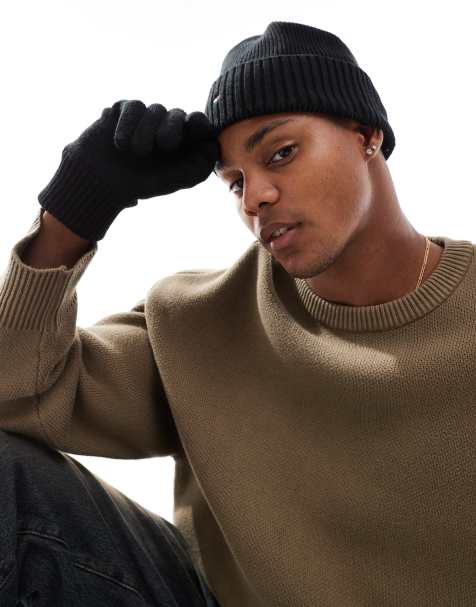 Tommy Hilfiger beanie and gloves gift set in black - view 1