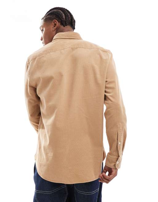 Tommy Hilfiger - Beige skjorte i fløjl, 4 af 4