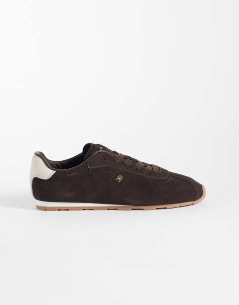 Tommy Hilfiger – Bella – Low-Top-Sneaker aus echtem Wildleder in Braun - view 1