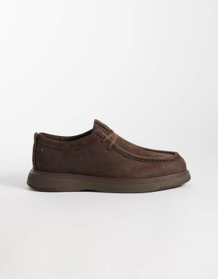 Tommy Hilfiger Belmont Real Nubuck Premium Leather Shoes In Multi