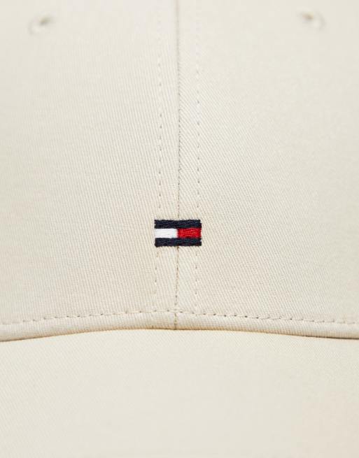 Tommy Hilfiger – Beżowa czapka z daszkiem i logo, 4 z 4