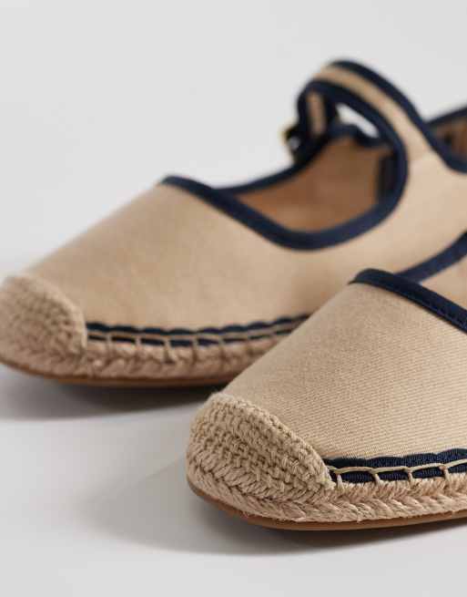 Tommy Hilfiger – Beżowe espadryle Mary Jane , 2 z 4