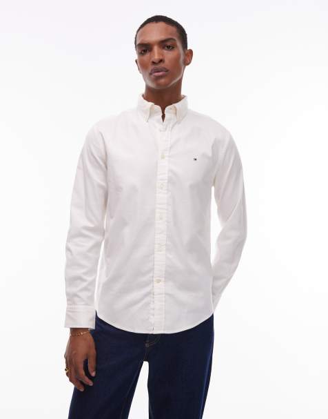 Tommy Hilfiger flannel shirt in white 