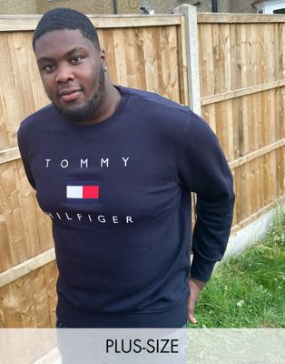 tommy hilfiger flag chest logo sweatshirt
