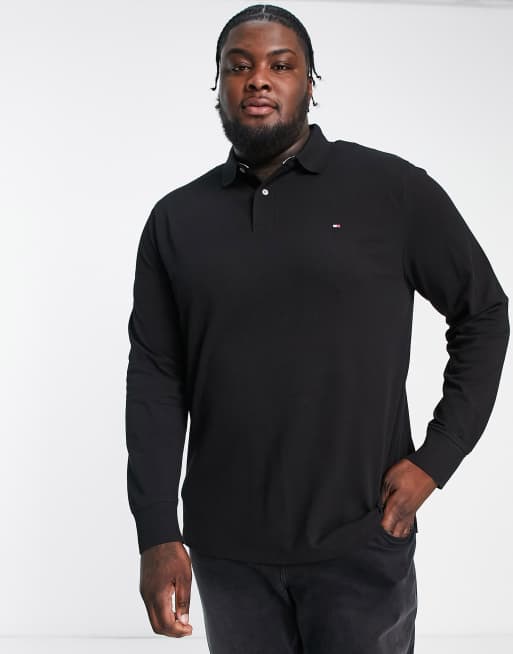 Tommy hilfiger black online polo