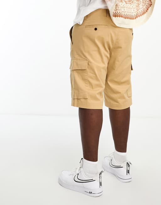 Big and tall hot sale khaki cargo shorts