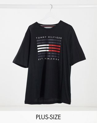 tommy hilfiger shirt with big logo