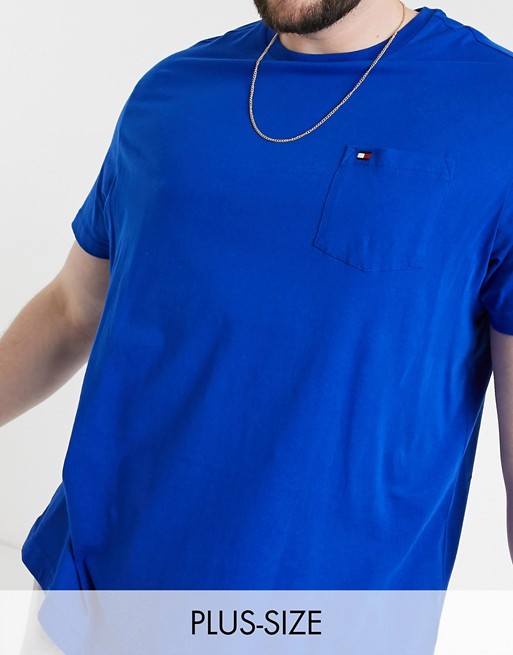 Tommy Hilfiger Big & Tall crew neck t-shirt in blue