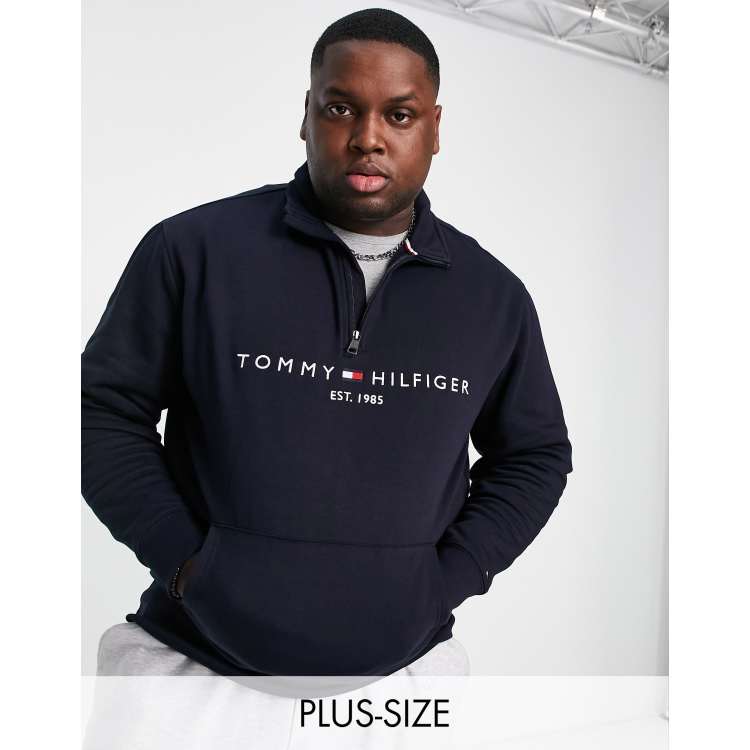tommy hilfiger 1 4 zip sweatshirt