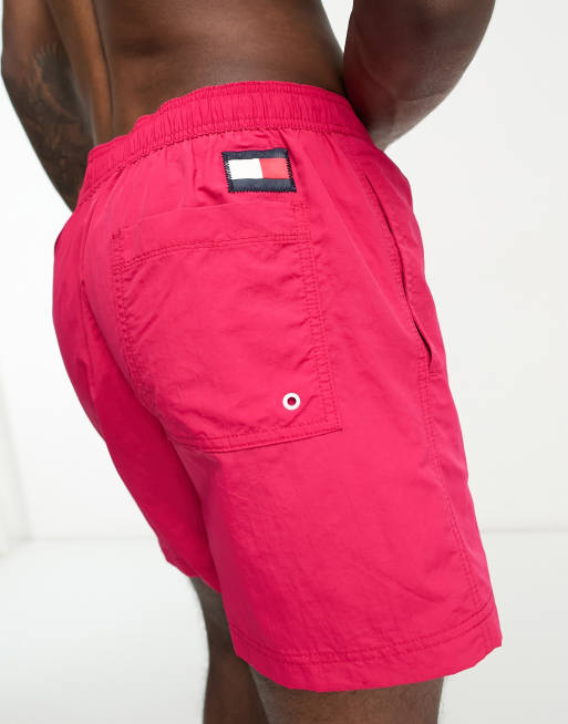 Tommy Hilfiger Big Tall flag swim shorts in pink ASOS