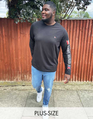 black tommy hilfiger long sleeve