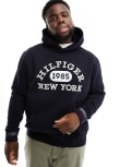 [Tommy Hilfiger] Tommy Hilfiger Big & Tall monotype collegiate hoodie in navy 3XL Desert Sky