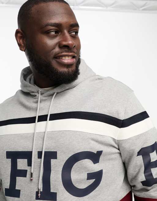 Sweat a capuche gris tommy hilfiger best sale