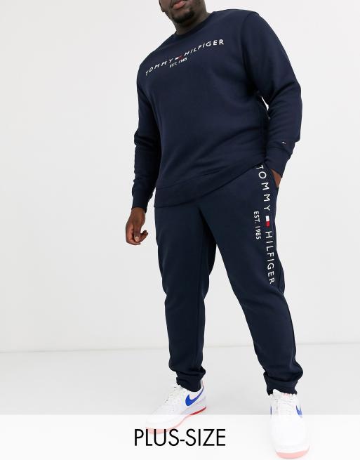 Tommy Hilfiger Big Tall Pantalon de jogging logo sur le c t Bleu marine