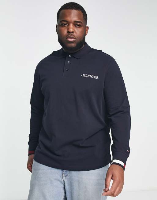 Tommy hilfiger best sale polo manche longue