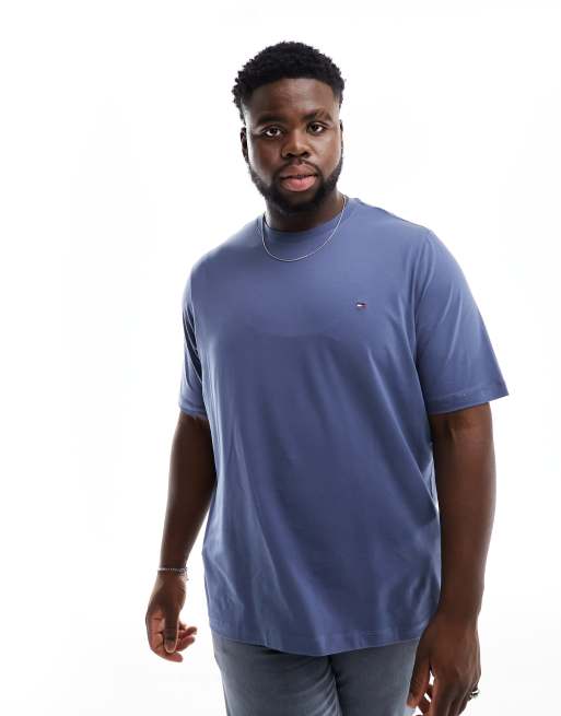 Tommy Hilfiger Big & Tall stretch slim fit t-shirt in blue