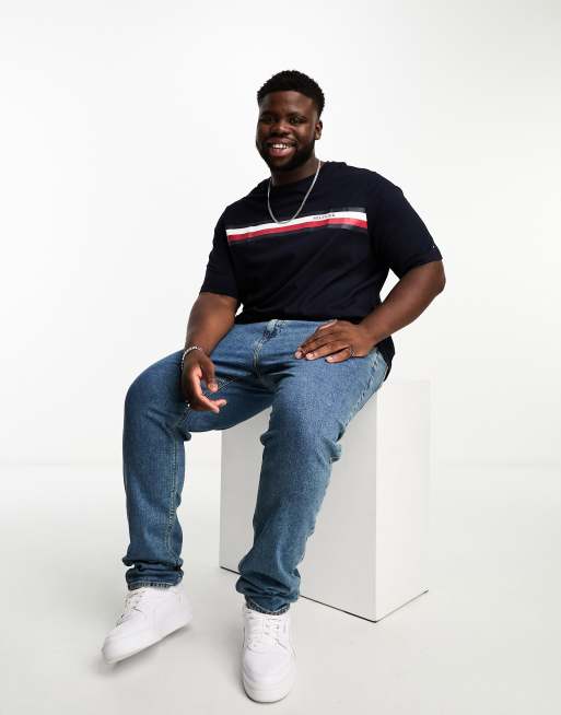 T shirt rayé tommy hilfiger hot sale