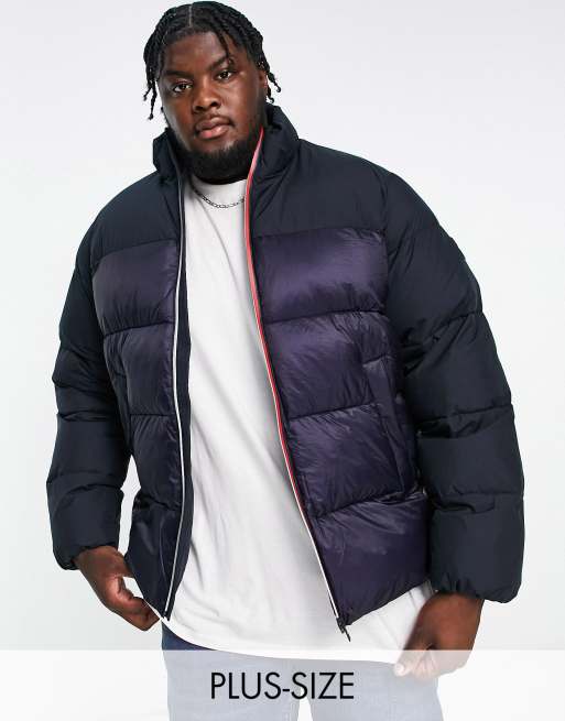 Tommy jeans hoodless puffer on sale jacket