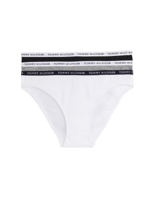 Tommy Hilfiger - Bikinislips in Schwarz/Grau/Weiß, 3er-Pack-Bunt