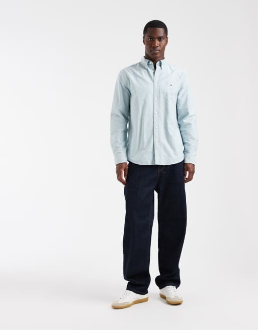 Tommy Hilfiger – Bladozielony koszula oxford o regularnym kroju, 2 z 5