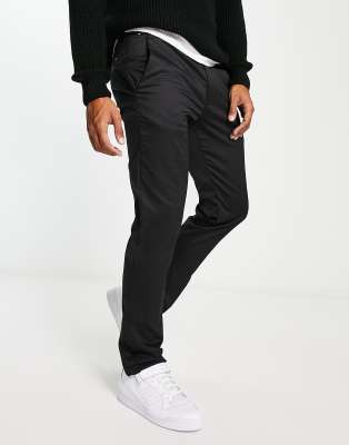 Tommy Hilfiger bleecker chino trousers in black - ASOS Price Checker