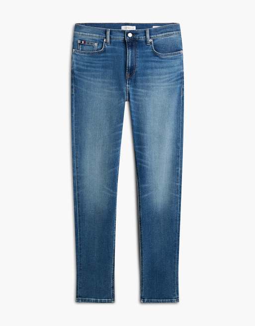 Tommy Hilfiger Bleecker jean slim délavé bleu jump - délavage moyen, 6 de 7