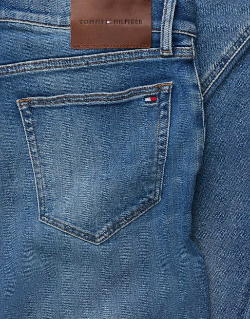 Tommy Hilfiger Bleecker jean slim délavé bleu jump - délavage moyen, 7 de 7