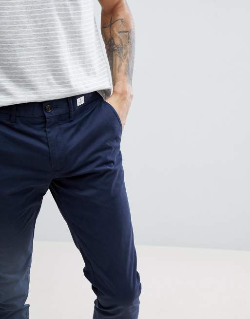 cirkulation jeg er syg Anklage Tommy Hilfiger Bleecker Slim Fit Chinos Back Flag Logo in Navy | ASOS