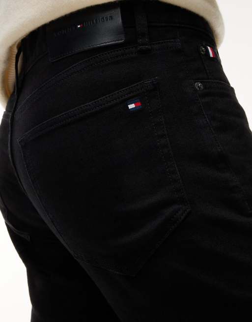 Tommy Hilfiger Bleeker slim black jeans in carlo black od black, 5 of 7