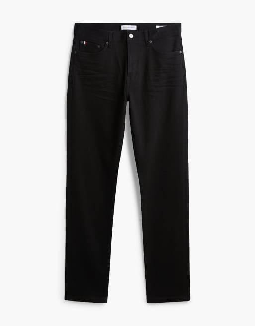 Tommy Hilfiger Bleeker slim black jeans in carlo black od black, 7 of 7