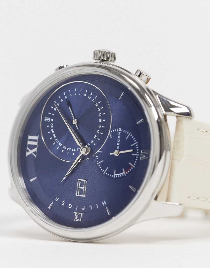 Tommy Hilfiger blue dial watch-Beige