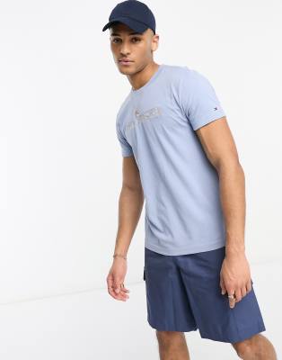 Tommy Hilfiger blue t-shirt with front logo print