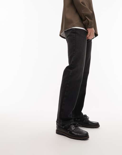 Tommy Hilfiger  boat shoe in black, 3 of 4