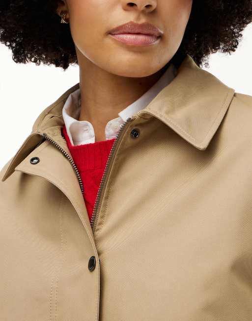 Tommy Hilfiger Bomberjacke mit Faux-Fur-Kragen in Beige, 3 von 7