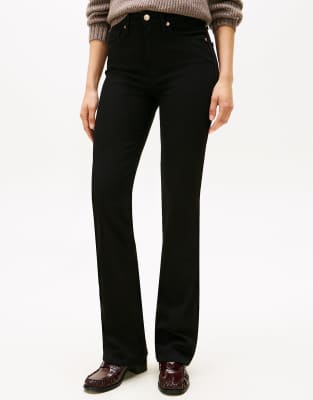 Tommy Hilfiger - Bootcut-Jeans in Schwarz mit mittelhohem Bund-Blau